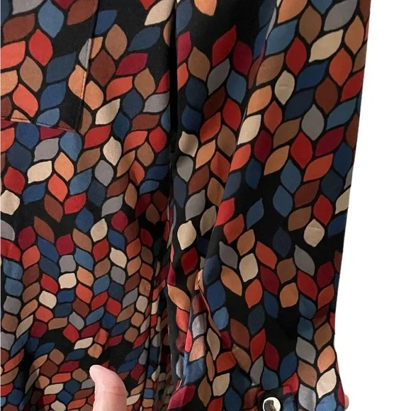 Ava & Grace Women’s Long Sleeve Dress -Fall Multicolor- Size Small - Picture 4 of 10